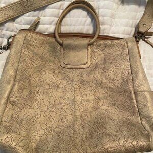 HOBO Sheila Large satchel Bag Gold Leaf